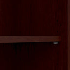 Armoire de rangement haute à 2 portes avec étagères réglables – Blanc / Gris cendré / Gris chiné / Gris moderne / Pin recyclé / Noyer moderne / Cerisier récolté / Chêne expresso