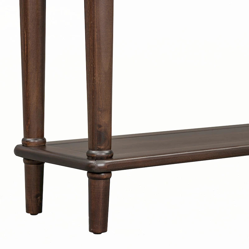 Console avec 4 tiroirs – Expresso, placage de pin, 1 place