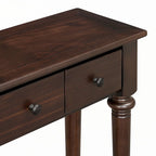 Console avec 4 tiroirs – Expresso, placage de pin, 1 place