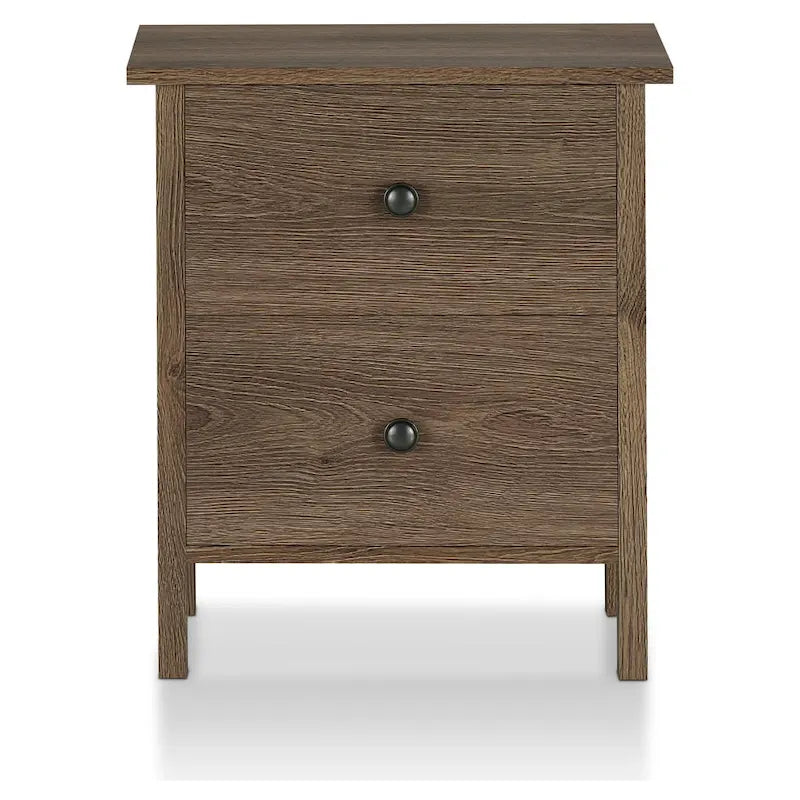 Table de chevet rustique en noyer vieilli – Noyer, 2 ou 3 tiroirs, style fermette