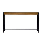 Console industrielle étroite – Chêne brûlé / Gris / Tabac / Moka / Noir, Cadre en métal, 1 place