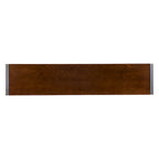 Console industrielle étroite – Chêne brûlé / Gris / Tabac / Moka / Noir, Cadre en métal, 1 place