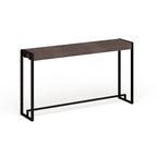 Console industrielle étroite – Chêne brûlé / Gris / Tabac / Moka / Noir, Cadre en métal, 1 place