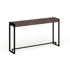 Console industrielle étroite – Chêne brûlé / Gris / Tabac / Moka / Noir, Cadre en métal, 1 place