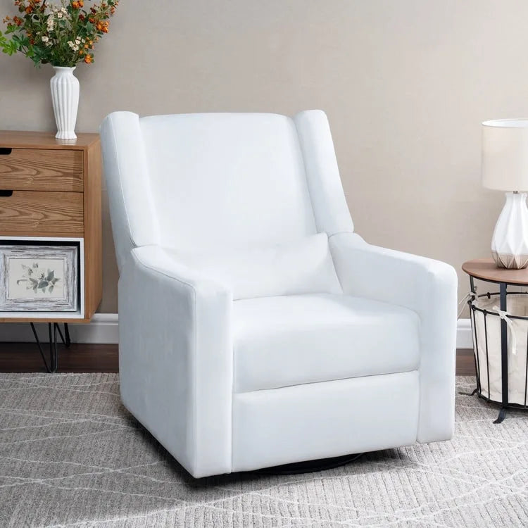 Fauteuil inclinable, pivotant et coulissant électrique – Gris / Blanc / Crème / Gris clair, Lin, 1 place
