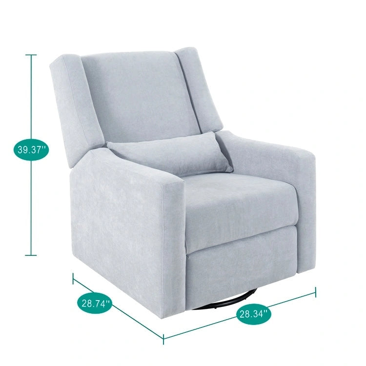 Fauteuil inclinable, pivotant et coulissant électrique – Gris / Blanc / Crème / Gris clair, Lin, 1 place