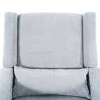 Fauteuil inclinable, pivotant et coulissant électrique – Gris / Blanc / Crème / Gris clair, Lin, 1 place