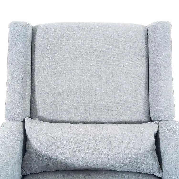 Fauteuil inclinable, pivotant et coulissant électrique – Gris / Blanc / Crème / Gris clair, Lin, 1 place