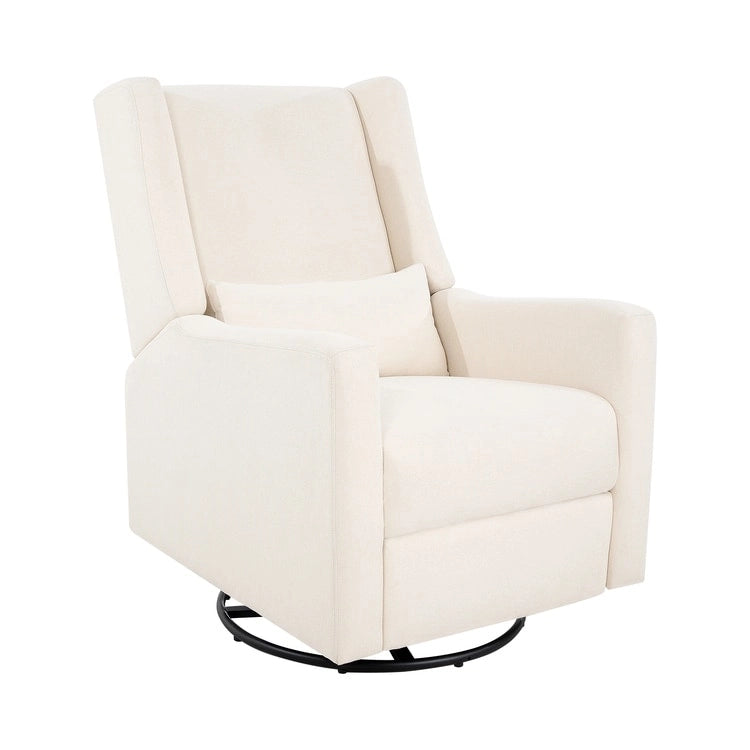 Fauteuil inclinable, pivotant et coulissant électrique – Gris / Blanc / Crème / Gris clair, Lin, 1 place
