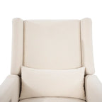 Fauteuil inclinable, pivotant et coulissant électrique – Gris / Blanc / Crème / Gris clair, Lin, 1 place