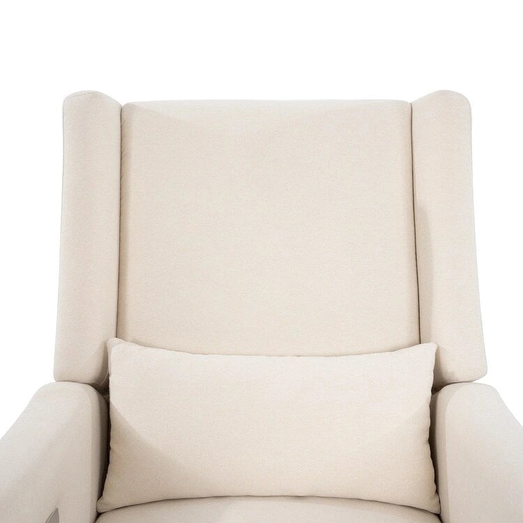 Fauteuil inclinable, pivotant et coulissant électrique – Gris / Blanc / Crème / Gris clair, Lin, 1 place
