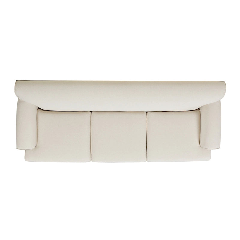 Canapé 3 places style Lawson 88" – Gris argenté / Bleu marine / Pêche / Beige / Olive / Lin / Bleu, Accoudoirs arrondis