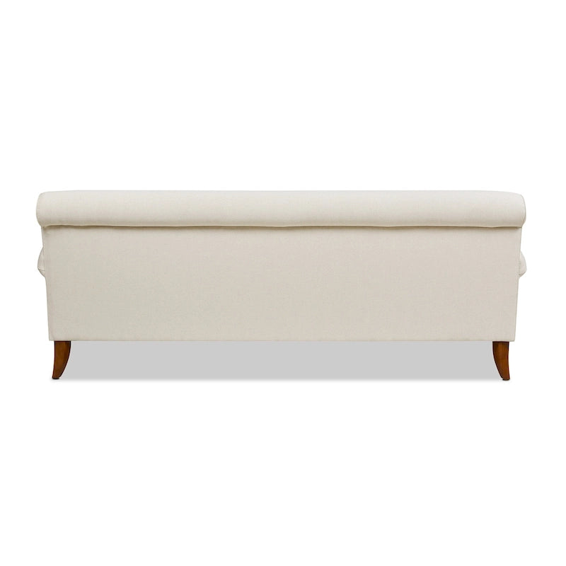 Canapé 3 places style Lawson 88" – Gris argenté / Bleu marine / Pêche / Beige / Olive / Lin / Bleu, Accoudoirs arrondis