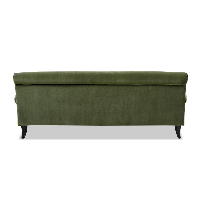 Canapé 3 places style Lawson 88" – Gris argenté / Bleu marine / Pêche / Beige / Olive / Lin / Bleu, Accoudoirs arrondis