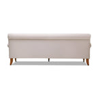 Canapé 3 places style Lawson 88" – Gris argenté / Bleu marine / Pêche / Beige / Olive / Lin / Bleu, Accoudoirs arrondis