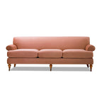 Canapé 3 places style Lawson 88" – Gris argenté / Bleu marine / Pêche / Beige / Olive / Lin / Bleu, Accoudoirs arrondis