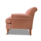 Canapé 3 places style Lawson 88" – Gris argenté / Bleu marine / Pêche / Beige / Olive / Lin / Bleu, Accoudoirs arrondis