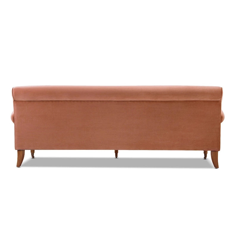 Canapé 3 places style Lawson 88" – Gris argenté / Bleu marine / Pêche / Beige / Olive / Lin / Bleu, Accoudoirs arrondis