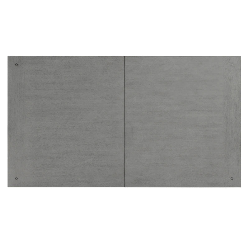 Table basse relevable de style Mission – Chêne foncé / Gris antique, 1 étagère inférieure, 2 à 4 places