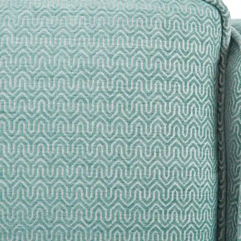 Fauteuil pivotant à 360° – Crème / Bleu aquatique vieilli / Gris, Chenille, 1 place
