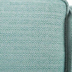 Fauteuil pivotant à 360° – Crème / Bleu aquatique vieilli / Gris, Chenille, 1 place