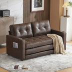 Canapé-lit pliable pour deux personnes – Noir / Beige / Rustique / Gris / Vert / Bleu marine, 2 tailles, 2 places