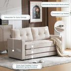 Canapé-lit pliable pour deux personnes – Noir / Beige / Rustique / Gris / Vert / Bleu marine, 2 tailles, 2 places