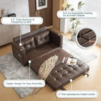 Canapé-lit pliable pour deux personnes – Noir / Beige / Rustique / Gris / Vert / Bleu marine, 2 tailles, 2 places