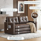 Canapé-lit pliable pour deux personnes – Noir / Beige / Rustique / Gris / Vert / Bleu marine, 2 tailles, 2 places