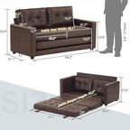 Canapé-lit pliable pour deux personnes – Noir / Beige / Rustique / Gris / Vert / Bleu marine, 2 tailles, 2 places
