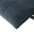 Fauteuil inclinable planeur en polyester – Marron / Bleu fumée, dossier en cascade, 1 place