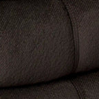 Fauteuil inclinable planeur en polyester – Marron / Bleu fumée, dossier en cascade, 1 place