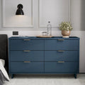 Manhattan Comfort Granville 55.07  Modern Double Wide 6 Drawer Dresser