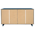 Commode double moderne à 6 tiroirs – Vert Sauge / Gris Foncé / Gris Clair / Noir / Blanc / Bleu Nuit, Façade nervurée