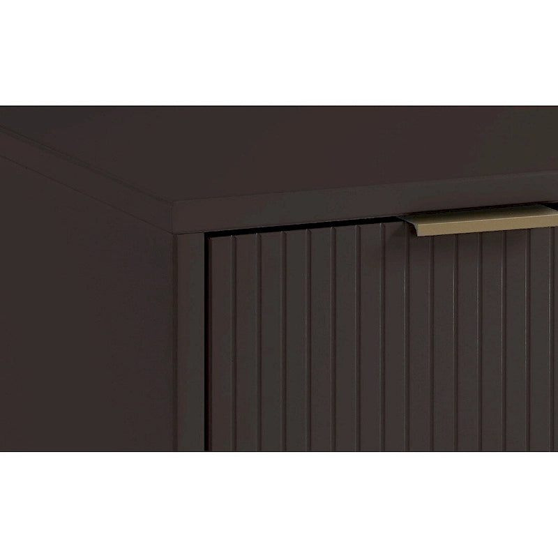 Commode double moderne à 6 tiroirs – Vert Sauge / Gris Foncé / Gris Clair / Noir / Blanc / Bleu Nuit, Façade nervurée