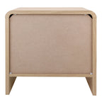Table d'appoint minimaliste moderne – Chêne européen, 1 tiroir + étagère ouverte, 1 place