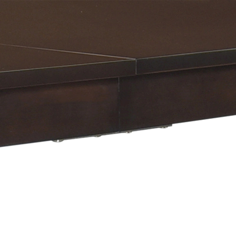 Table à manger rectangulaire avec pieds en bois d'hévéa – Gris antique / Wengé HK, Minimaliste, 6 places