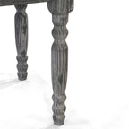 Table à manger de ferme en pin massif avec finition vieillie à la main – Bois flotté / Bois de grange / Gris rustique / Blanc cassé / Noyer rustique, 6 places