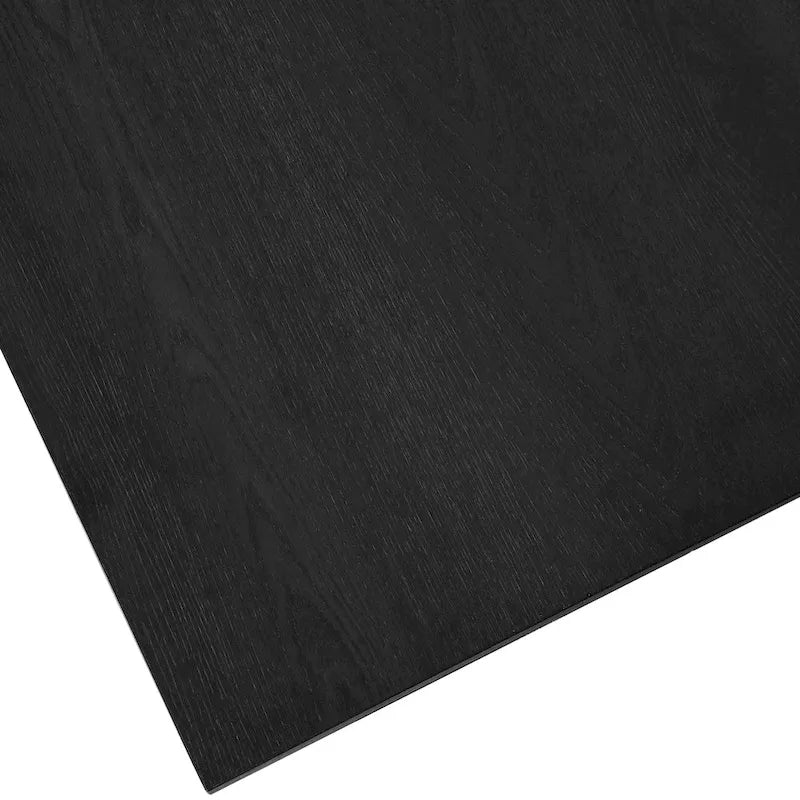 Table basse de ferme à montants en X – Noir / Gris / Marron / Blanc / Chêne foncé, 2 niveaux, 2–4 places