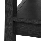 Table basse de ferme à montants en X – Noir / Gris / Marron / Blanc / Chêne foncé, 2 niveaux, 2–4 places
