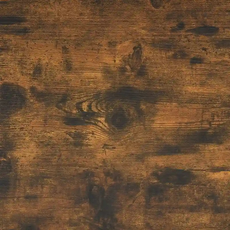 Table basse de ferme à montants en X – Noir / Gris / Marron / Blanc / Chêne foncé, 2 niveaux, 2–4 places
