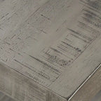 Table d'appoint rustique en X avec étagère – Chêne / Marron / Gris / Noir / Béton, style industriel, 1 place