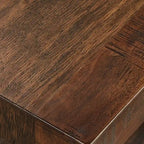 Table d'appoint rustique en X avec étagère – Chêne / Marron / Gris / Noir / Béton, style industriel, 1 place