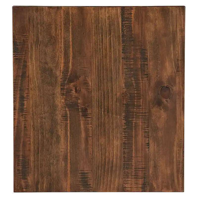 Table d'appoint rustique en X avec étagère – Chêne / Marron / Gris / Noir / Béton, style industriel, 1 place