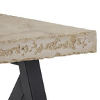Table d'appoint rustique en X avec étagère – Chêne / Marron / Gris / Noir / Béton, style industriel, 1 place