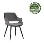 Chaise de salle à manger mi-siècle en velours avec accoudoirs – Vert / Rose / Champagne / Gris foncé, 1 place