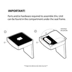 Fauteuil à dossier capitonné à oreilles à chevrons – Marron/Noir / Ivoire, pieds en bouleau, 1 place