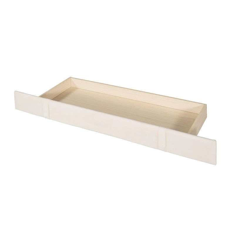 Lit plateforme à oreilles en velours avec tiroir de rangement – Bleu / Beige / Gris / Rose, grand lit, pour 2 personnes