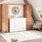 Lit armoire convertible avec 2 tiroirs – Blanc, Grand Lit, Couchage 2 personnes