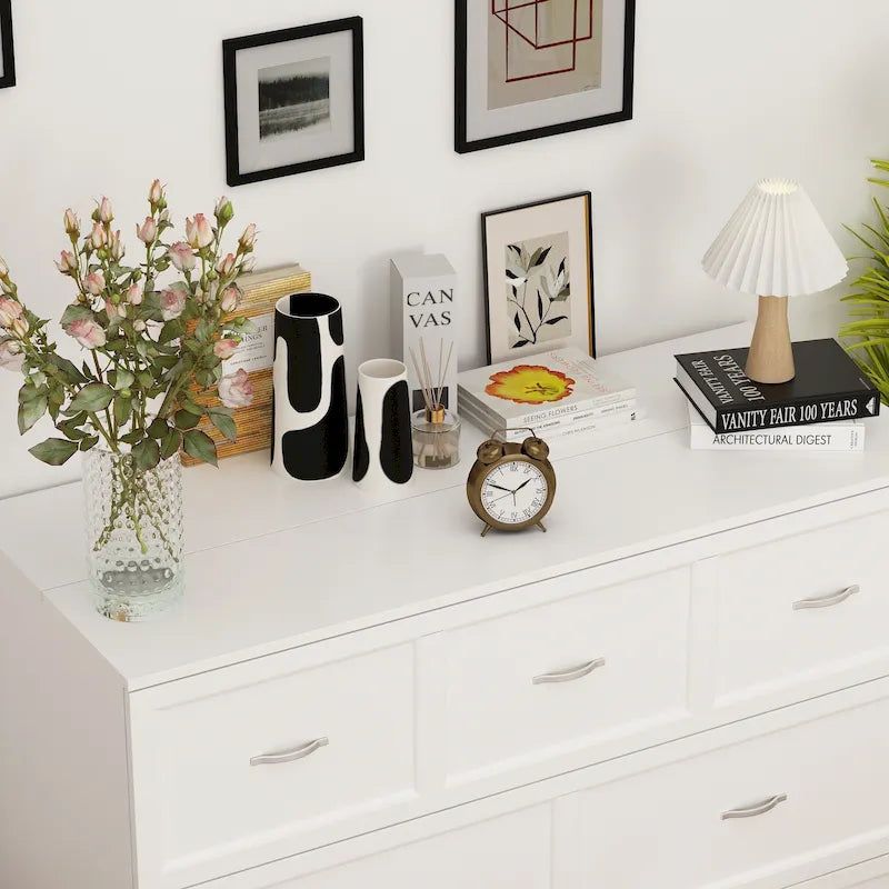 Lit armoire convertible avec 2 tiroirs – Blanc, Grand Lit, Couchage 2 personnes